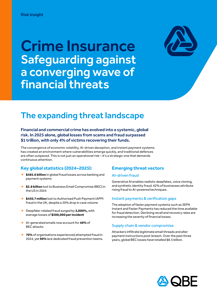 Crime Insurance Safeguarding against a converging wave of financial threats