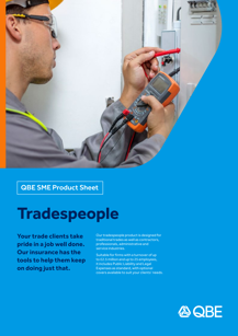 Tradespeople: SME product sheet
