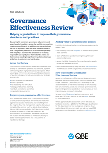 Governance Effectiveness Review 