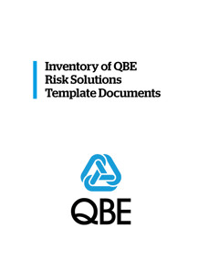 Inventory of QBE Risk Solutions Template Documents