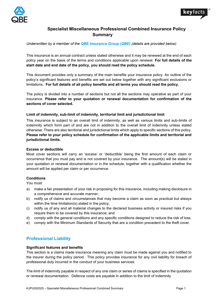 KJPU030325 QBE Specialist Miscellaneous PI Combined Summary