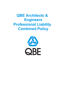 PJAS021123 QBE Architects  Engineers Professional Liability Combined Policy