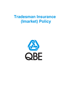 PTRA140723 Tradesman Insurance (Imarket) Policy