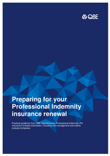 Preparing for your Professional Indemnity insurance renewal