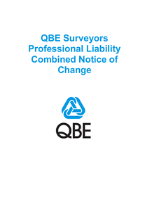 NJCT021123 QBE Surveyors Professional Liability Combined Notice Of Change
