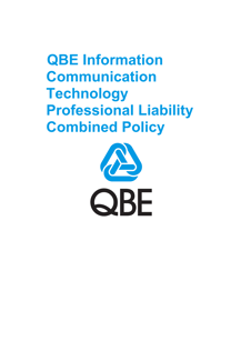 PJPV030325 QBE Information and Communication Technology PI Combined Policy Wording