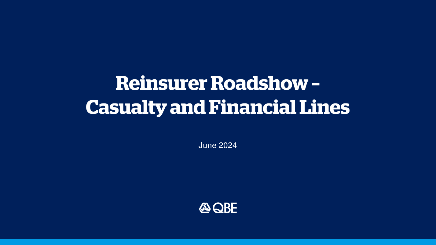 Reinsurer Roadshow Casualty And Financial Lines