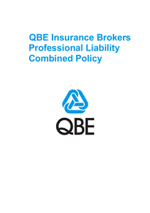 PJBL010922 QBE Insurance Brokers Professional Liability Combined Policy
