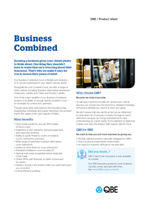 Business Combined: SME product sheet