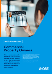 Commercial Property Owners: SME product sheet
