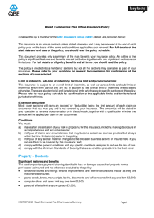 KMAROF080123 Marsh Commercial Plus Office Insurance Summary