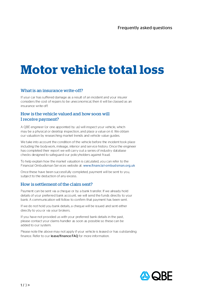 Motor vehicle total loss