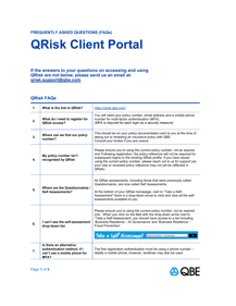 QRisk Client Portal - FAQs
