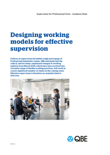 Designing working models for effective supervision