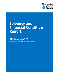 QBE Europe Solo Solvency and Financial Condition Report 2023