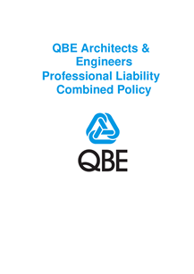 PJAS021123 QBE Architects Engineers Professional Liability Combined Policy