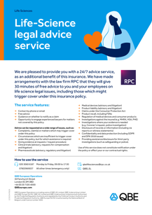 Life Sciences Legal Helpline