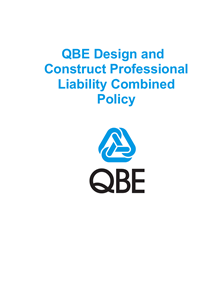 PJDD021123 QBE Design & Construct Professional Liability Policy