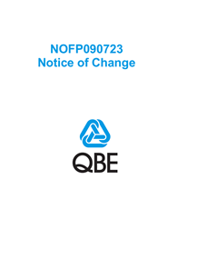 NOFP090723 Office Insurance Notice of Change