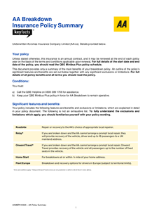 AKMBP010923 - AA Breakdown Policy Summary for QBE Minibus Plus Customers