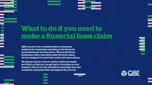 How to make a financial lines claim