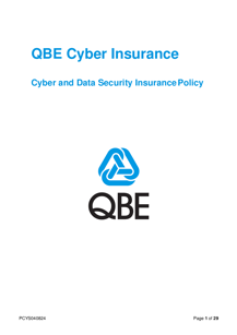 PCYS040824 QBE Cyber Insurance Policy